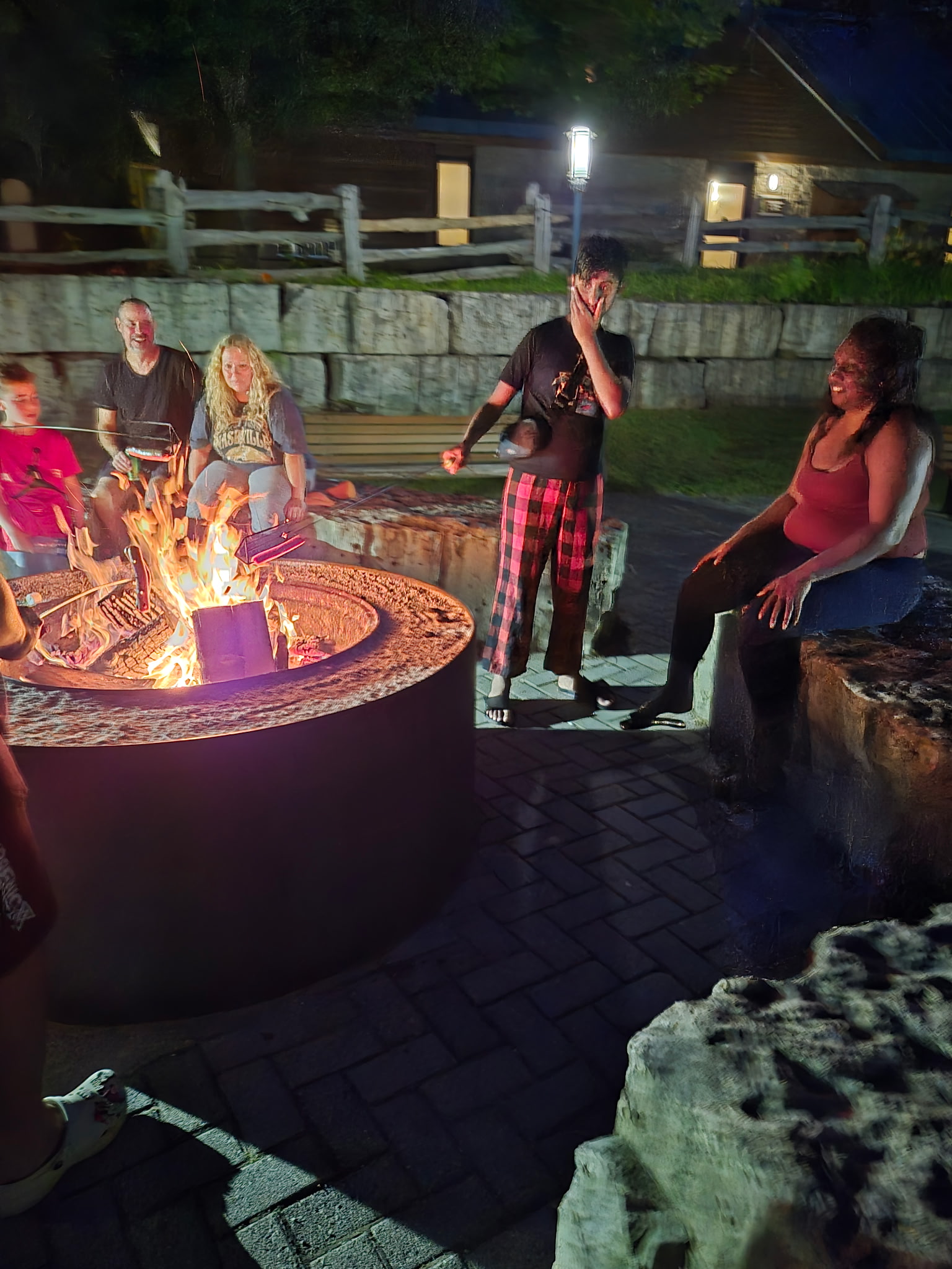 roasting marshmellows