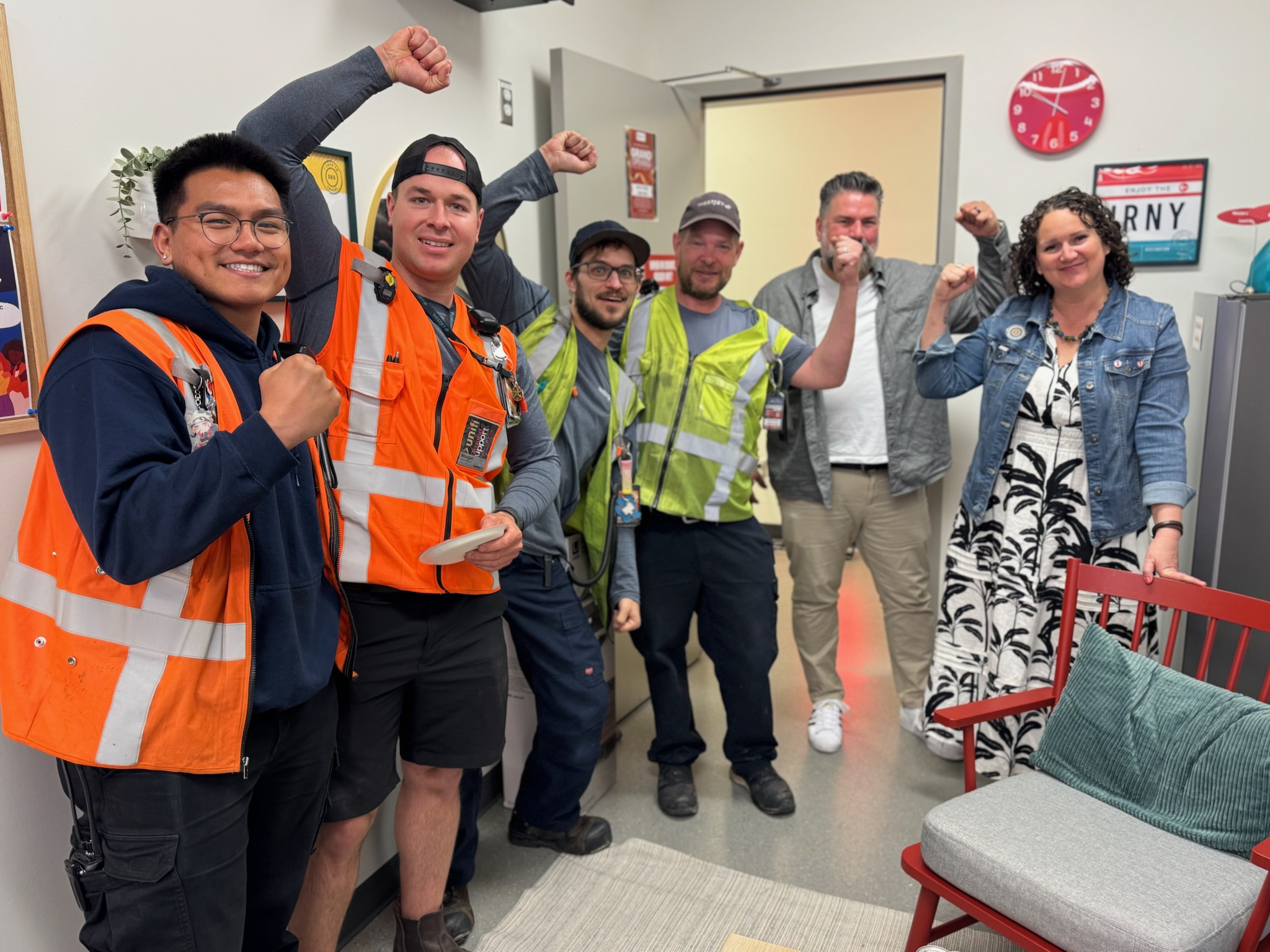 Local 531 Ramp Service Agents with Karen and Mark