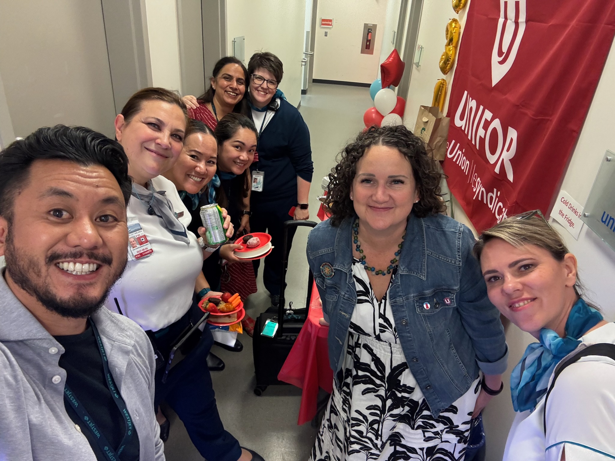 Karen and Sherwin with Local 531 members