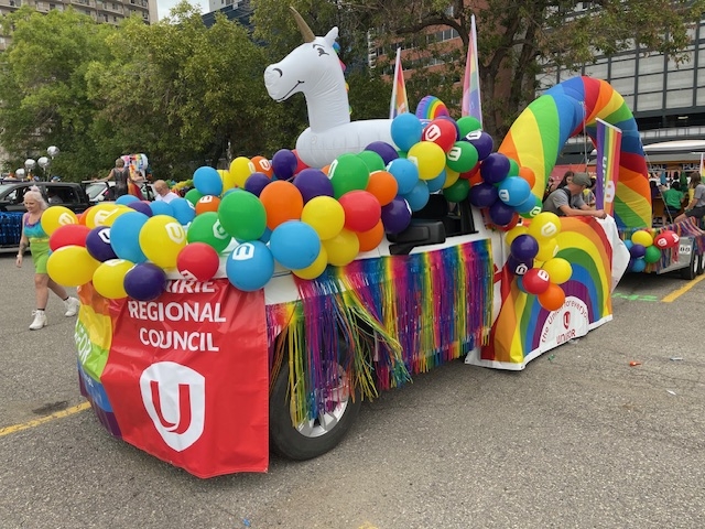 Unifor Pride Float in Calgary
