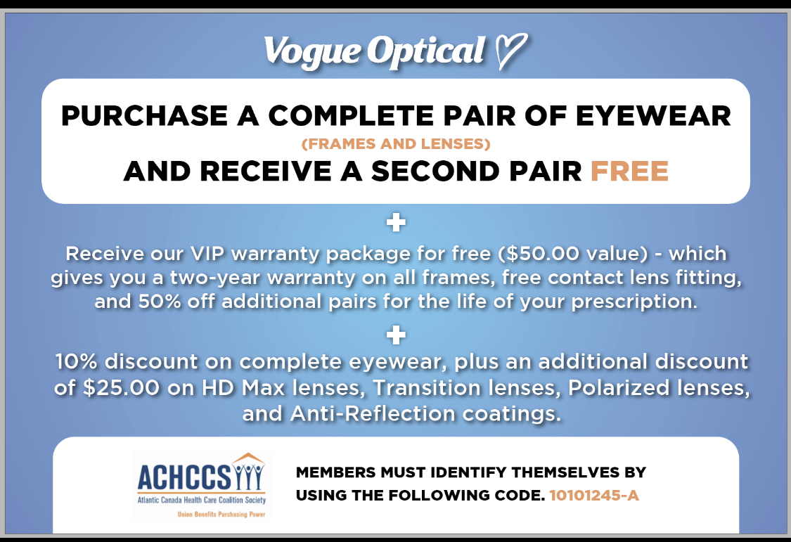 Vogue Optical ACHCCS Brochure